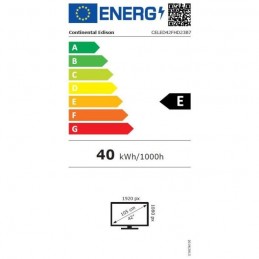 CONTINENTAL EDISON CELED42FHD23B7 TV LED 42'' FHD (106cm) - 2x HDMI - 2x USB - vue étiquette