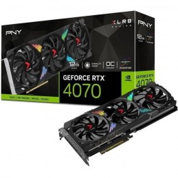 PNY GeForce RTX™ 4070 XLR8 Gaming VERTO EPIC-X RGB™ OC 12G Triple Fan Carte Graphique - HDMI, DP