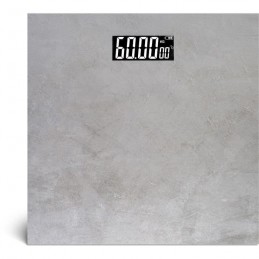 LIVOO DOM382BT Gris Pèse-personne électronique décor béton - 180Kg max - Précision 50g - vue de dessus