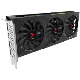 PNY Geforce RTX™ 4060 8GB XLR8 Gaming VERTO Edition DLSS 3 Carte Graphique nVidia - HDMI, DP - vue de trois quart