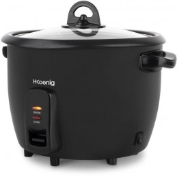 HKOENIG ORYZA8 Noir Cuiseur à riz 1.8L - 700W - Revêtement anti-adhésif - vue de trois quart