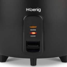 HKOENIG ORYZA8 Noir Cuiseur à riz 1.8L - 700W - Revêtement anti-adhésif - vue commande