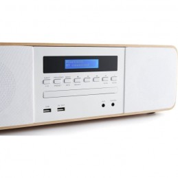 THOMSON MIC201IBT Micro chaîne hi-fi 50W - CD, MP3, USB, Bluetooth, Tuner numérique FM - Egaliseur - vue B