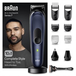 BRAUN Series 7 MGK7421 Tondeuse Tout-En-Un sans fil - Autonomie 100 min - vue pack