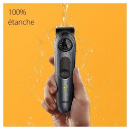 BRAUN Series 5 BT5450 Tondeuse à Barbe sans fil - Autonomie 100mn - vue waterproof