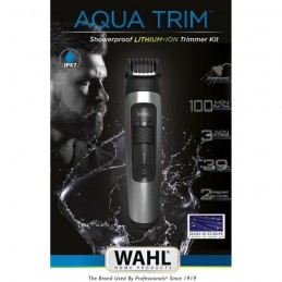 WAHL Aqua Trim Tondeuse Barbe sans fil - batterie lithium ion - étanche