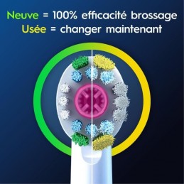 ORAL-B 80731295 Brossette pour brosse a dent électrique (Pack de 8 unités) - vue couleur