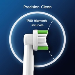 ORAL-B 80731315 Brossette pour brosse a dent électrique (Pack de 6 unités) - vue Precision Clean