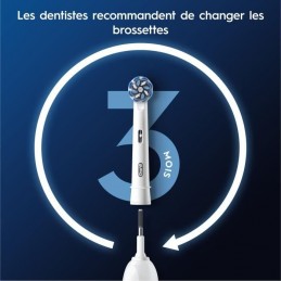 ORAL-B 80731331 Brossette pour brosse a dent électrique (Pack de 6 unités) - vue changement conseillé