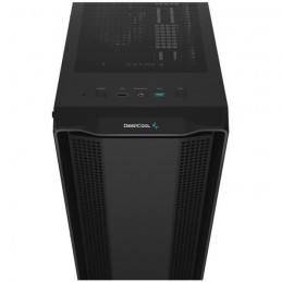 DEEPCOOL CC560 ARGB Noir Boitier PC Moyen tour Format ATX - Ventilateur 4x 120mm LED A-RGB - vue de dessus trois quart