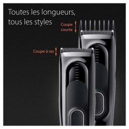 BRAUN HC5310 Noir Tondeuse Cheveux Series 5 - vue toutes les longueurs