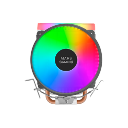 MARS GAMING MCPU33 FRGB Ventirad CPU INTEL - AMD Ventilateur 110mm - vue de face