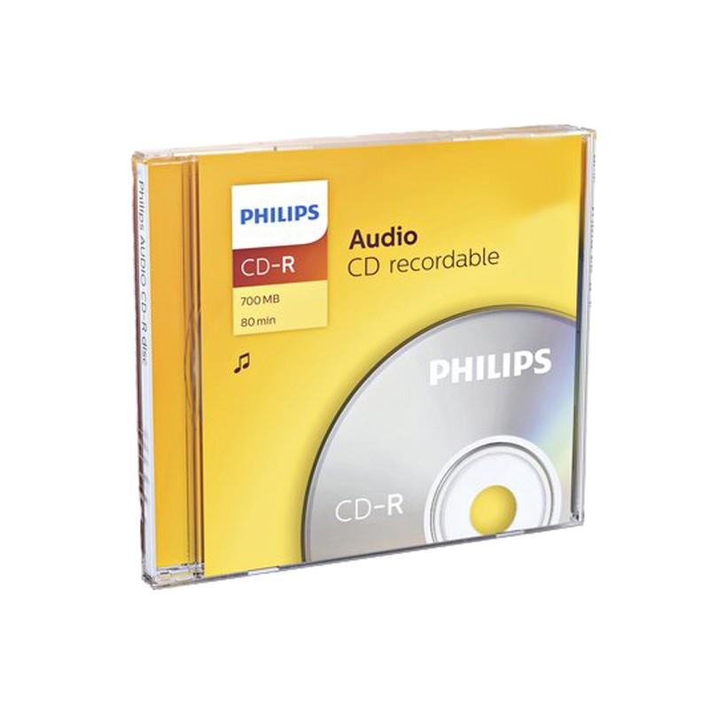 CD-R 700MB / 80 MN AUDIO PHILIPS Music 40X speed - BOITE - vue emballage