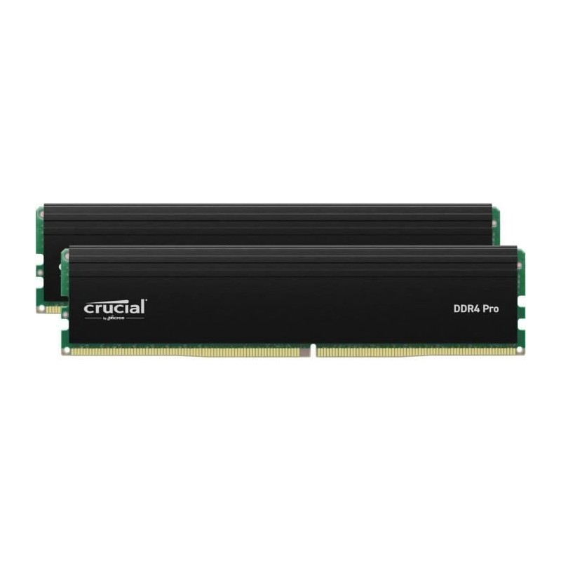 CRUCIAL Pro 64Go DDR4 (2x 32Go) RAM DIMM 3200MHz - PC4-25600 - CL22 (CP2K32G4DFRA32A)