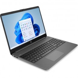 HP 15s-fq0014nf PC Portable 15.''6 HD - Celeron N4120 - RAM 4Go - SSD 128Go - W11 - AZERTY - vue de trois quart