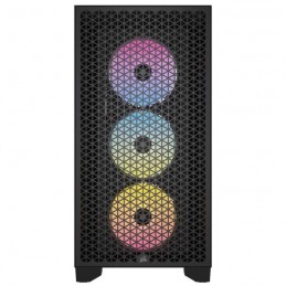 CORSAIR 3000D RGB AIRFLOW Noir Boitier PC ATX Moyen Tour (CC-9011255-WW) - vue de face