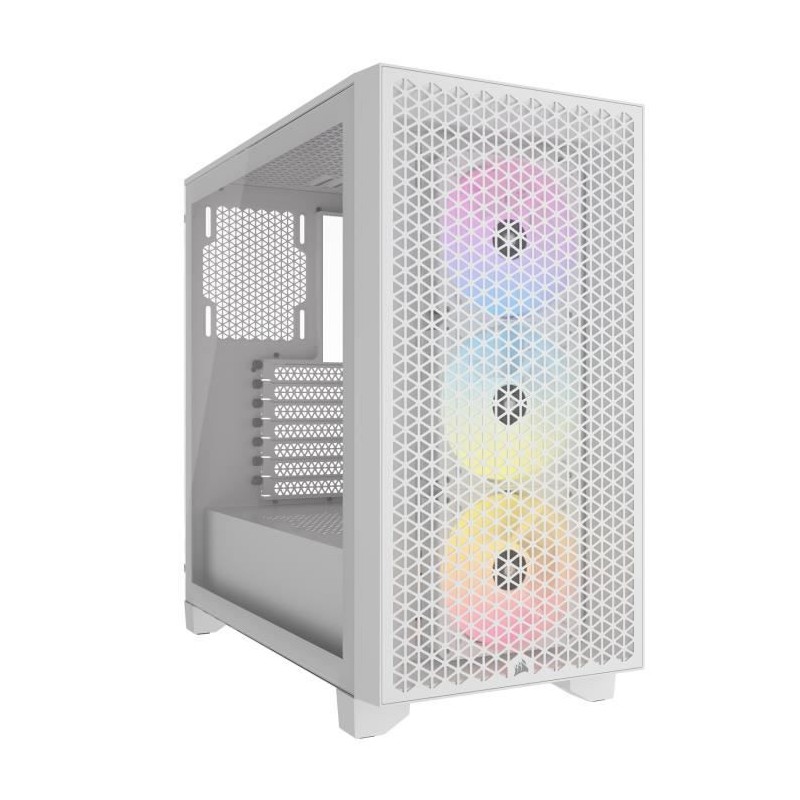 CORSAIR 3000D RGB AIRFLOW Blanc Boitier PC ATX Moyen Tour (CC-9011256-WW)