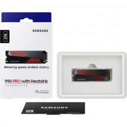 SAMSUNG 990 PRO 2To SSD PCIe 4.0 NVMe 2.0 M2 2280 avec dissipateur (MZ-V9P2T0GW) - vue contenu