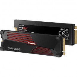 SAMSUNG 990 PRO 2To SSD PCIe 4.0 NVMe 2.0 M2 2280 avec dissipateur (MZ-V9P2T0GW) - vues multiples