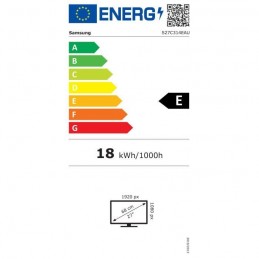 SAMSUNG S27C314EAU Ecran PC 27'' FHD - Dalle IPS - 5ms - 75Hz - HDMI, VGA - vue étiquette énergie