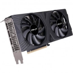 PNY GeForce RTX™ 4060 Ti 16GB VERTO Dual Fan Edition DLSS 3 Carte graphique Nvidia - vue de trois quart