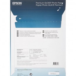 EPSON S042169 Papier photo brillant premium A4 - 2x 15 feuilles - 255g/m2 - vue emballage verso