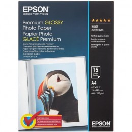 EPSON S042169 Papier photo brillant premium A4 - 2x 15 feuilles - 255g/m2 - vue emballage bis