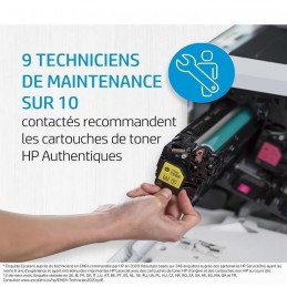 HP 201A Noir Toner Laser authentique (CF400A) pour HP Color LaserJet Pro M252, M274, M277 - vue technicien