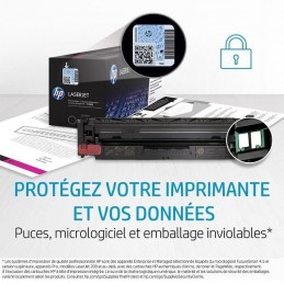 HP 201A Noir Toner Laser authentique (CF400A) pour HP Color LaserJet Pro M252, M274, M277 - vue protection