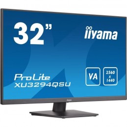 IIYAMA XU3294QSU-B1 Ecran PC 32'' WQHD - VA 4ms - 75Hz - HDMI, DP - vue de trois quart gauche