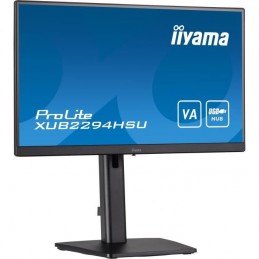 IIYAMA XUB2294HSU-B2 Ecran PC 22'' FHD LED - 1ms - 75Hz - HDMI, DP - vue de 3/4