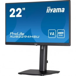 IIYAMA XUB2294HSU-B2 Ecran PC 22'' FHD LED - 1ms - 75Hz - HDMI, DP - vue de trois quart droit