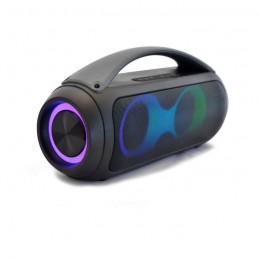 INOVALLEY SETGHETTO Noir Enceinte Karaoké Bluetooth - 30W - Lumineuse - vue de trois quart