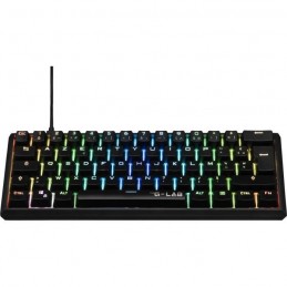 THE G-LAB KEYZ THALLIUM RGB Noir Clavier Filaire Gaming mécanique switchs rouge - vue de face