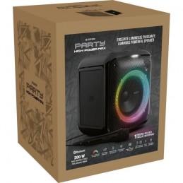 BIGBEN PARTYBTHPMAX Noir Enceinte lumineuse sans fil - 20W - Bluetooth 5.3, USB, SD, Aux-In - Micro filaire (idéal Karaoké) - A