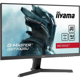 IIYAMA G-Master Red Eagle G2770QSU-B1 Ecran PC 27'' WQHD - 0.5ms - 165Hz - HDMI, DP - FreeSync - vue de trois quart