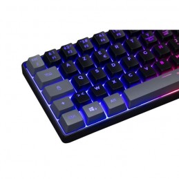 THE G-LAB KEYZ HYDRO BKG Clavier Gaming Membrane 60% touches Noir et Gris - AZERTY - vue zoom