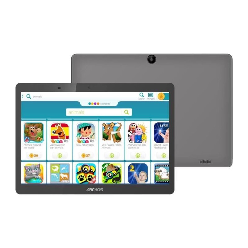 ARCHOS KID 101 HD Tablette Tactile 10.1'' HD - RAM 3Go - 32Go - Anthracite + Housse silicone bleue