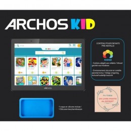 ARCHOS KID 101 HD Tablette Tactile 10.1'' HD - RAM 3Go - 32Go - Anthracite + Housse silicone bleue - vue enfants