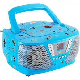 BIGBEN INTERACTIVE CD60BLSTICK Bleu Lecteur Radio CD Portable - vue de trois quart