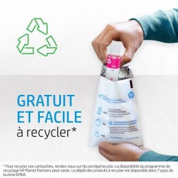 HP 31 Cyan Bouteille d'encre authentique 70ml (1VU26AE) pour Smart Tank 455, 457, 513, Plus 555, Plus 559 - vue recyclage