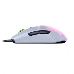 ROCCAT BURST PRO RGB Blanc Souris filaire USB gamer (ROC-11-746) - vue de profil