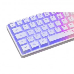 THE G-LAB KEYZ-HYDROGEN-W/FR Blanc Clavier Gaming filaire - Membrane 60% - vue zoom