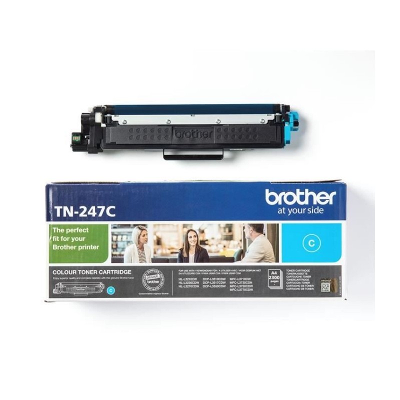 BROTHER TN247C Toner laser Cyan (2300 pages) pour HL-L3210, DCP-L3510, MFC-L3770