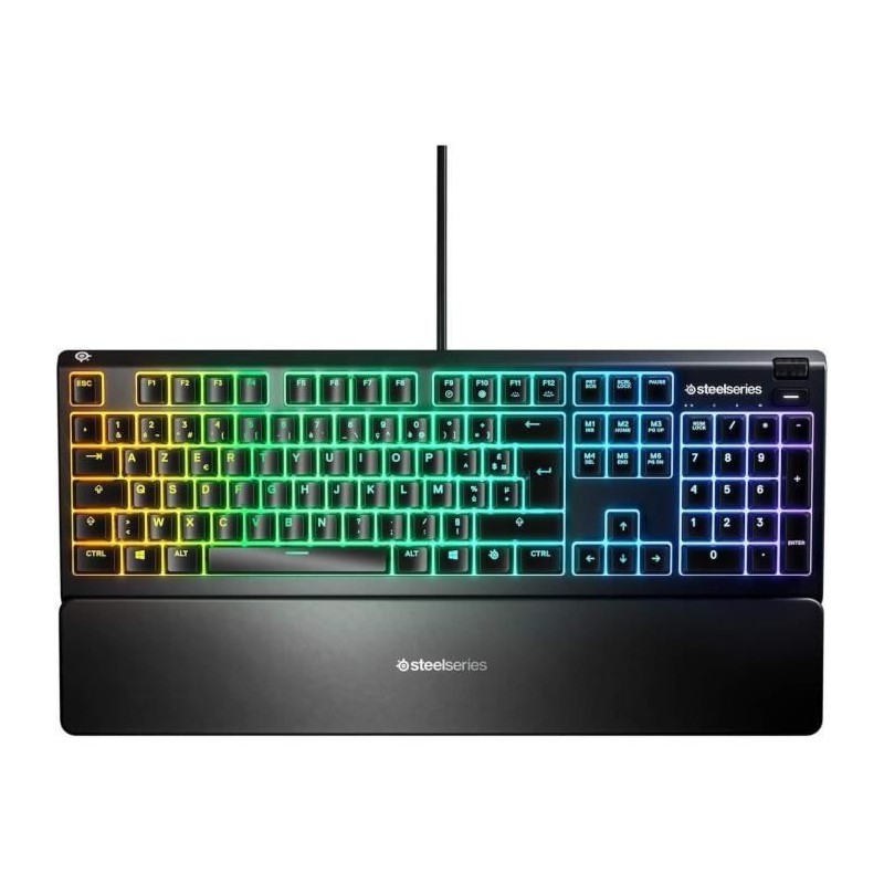 STEELSERIES APEX 3 RVB Noir Clavier gamer mécanique filaire - Ultra silencieux - AZERTY