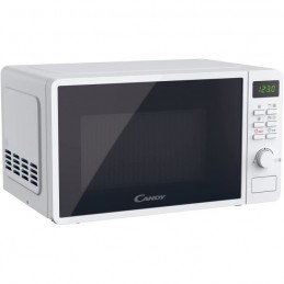 CANDY CMGA20SDLWLI Blanc Micro-ondes Gril 20L - 700W - Plateau 24.5cm - vue de trois quart