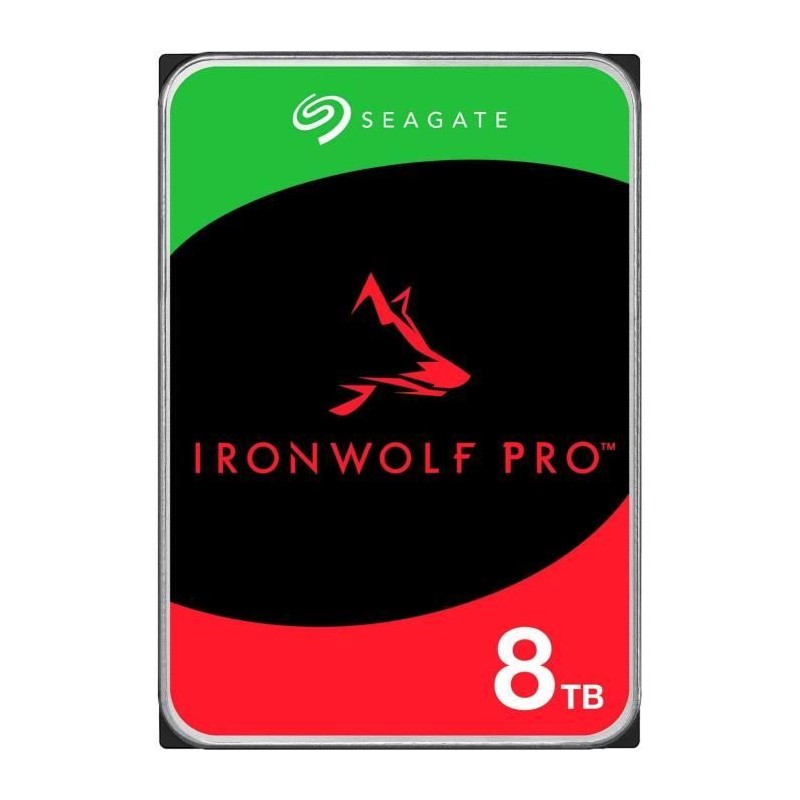 SEAGATE IRONWOLF PRO 8To HDD 3.5'' SATA 6Gbs 7200rpm 256Mo cache (ST8000NT001)