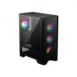 MSI MAG FORGE 120A AIRFLOW Boitier PC Moyen Tour ATX (306-7G23A21-809) - vue de trois quart