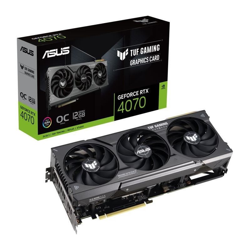 ASUS TUF-RTX4070-O12G-GAMING Carte Graphique NVDIA