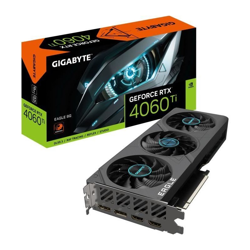 GIGABYTE GeForce RTX 4060 Ti EAGLE 8G Carte Graphique Nvidia - HDMI, DP